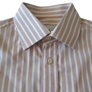 KACHINS Men's Cotton Stripes Custom Made Dress Shirt